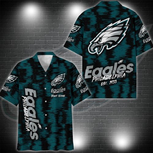 Philadelphia Eagles Hawaii Shirt Custom Your Name, Sport 3D Shirt, Gift For Fan EHIVGift