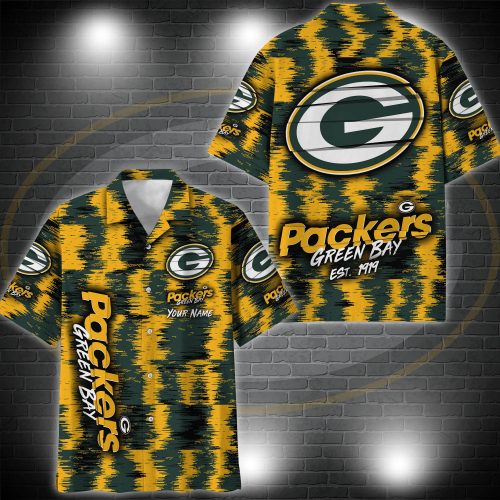 Green Bay Packers Hawaii Shirt Custom Your Name, Sport 3D Shirt, Gift For Fan EHIVGift