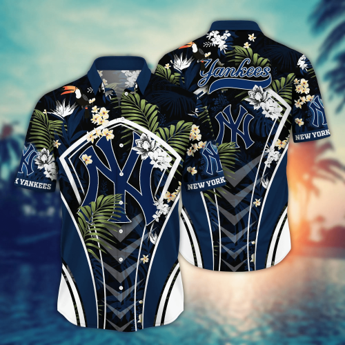 New York Yankees MLB Flower Hawaii Shirt & Tshirt - Summer Football Fan Gift