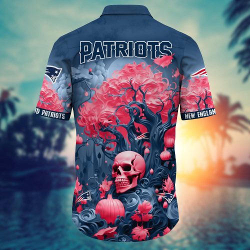 New England Patriots  Skull Trending Hawaii Shirt New Arrivals Gift