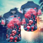 New England Patriots  Skull Trending Hawaii Shirt New Arrivals Gift
