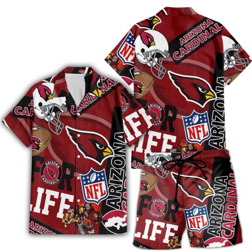Arizona Cardinals Hawaiian Shirt Full Set 1