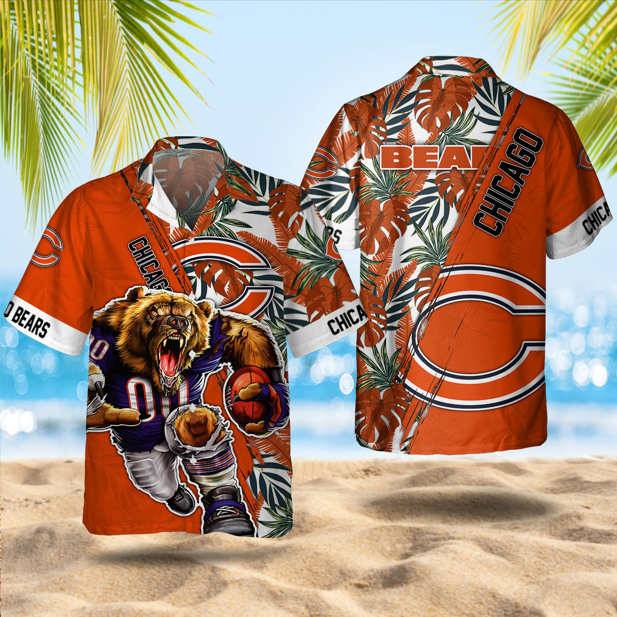 Chicago Bears Summer Hawaiian Shirt Chicago Bears Summer Hawaiian Shirt