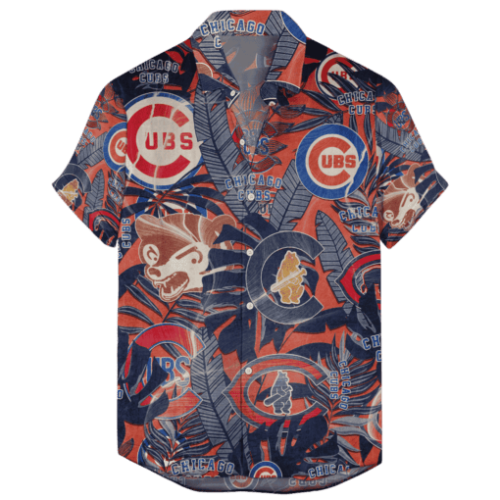 Chicago Cubs Retro Logo Hawaiian Shirt - Perfect Gift for Men and Women