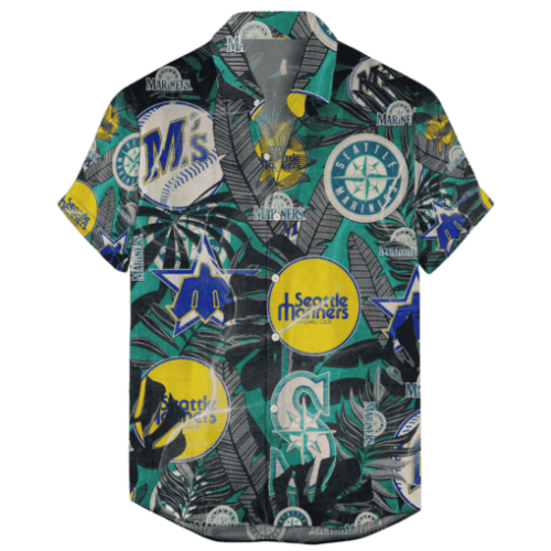 Seattle Mariners Retro Logo Hawaiian Shirt - Perfect Gift for Men and Women
