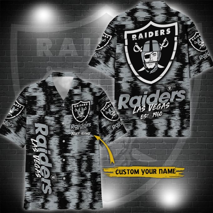 Las Vegas Raiders Hawaii Shirt Custom Your Name, Sport 3D Shirt, Gift For Fan EHIVGift