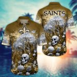 New Orleans Saints  Skull Trending Hawaii Shirt New Arrivals Gift