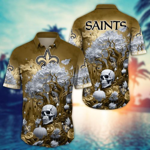 New Orleans Saints  Skull Trending Hawaii Shirt New Arrivals Gift