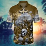 New Orleans Saints  Skull Trending Hawaii Shirt New Arrivals Gift