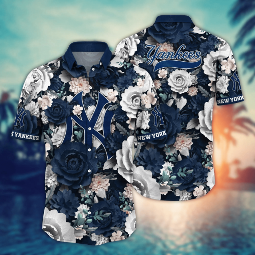 New York Yankees MLB Flower Hawaii Shirt & Tshirt: Custom Summer Football Gift for Fans