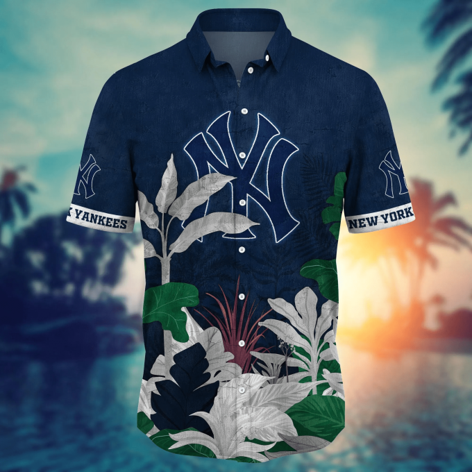 New York Yankees MLB Floral Hawaii Shirt & T-shirt – Perfect Summer Football Fan Gift