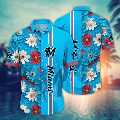 Miami Marlins MLB Flower Hawaiian Shirt - Perfect Gift for Men and Women