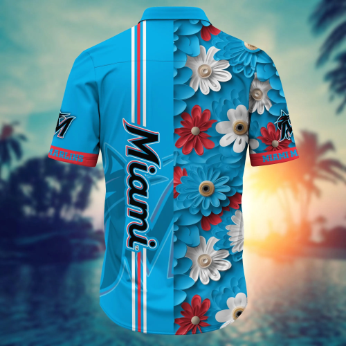 Miami Marlins MLB Flower Hawaiian Shirt – Perfect Gift for Men and Women