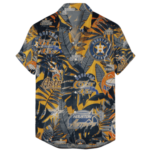Houston Astros Retro Logo Hawaiian Shirt - Perfect Gift for Men and Women
