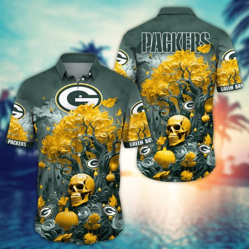 Green Bay Packers  Skull Trending Hawaii Shirt New Arrivals Gift