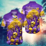 Minnesota Vikings  Skull Trending Hawaii Shirt New Arrivals Gift