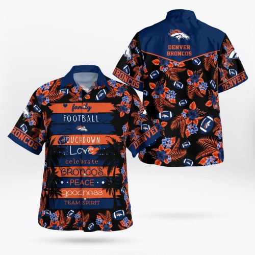 Denver Broncos Paradise Hawaii Shirt Gift