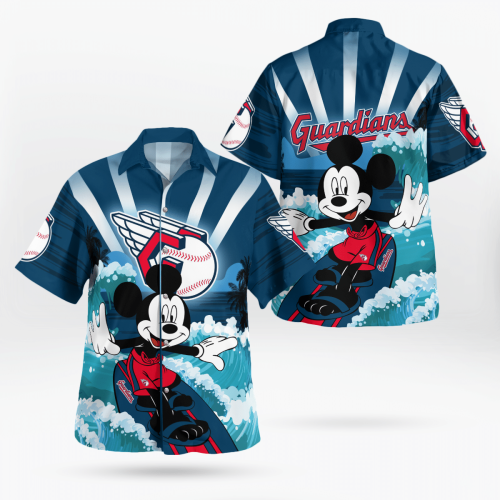 Limited Edition Cleveland Guardians and Mickey Mouse Hawaii Shirt: Exclusive Collaboration