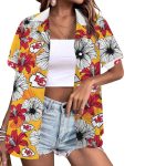 Kansas City Chiefs Flower Tropical Floral Aloha Hawaiian Shirt