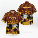Washington Commanders Tropical Hawaii Shirt Gift