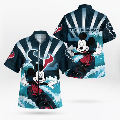 Houston Texans and Mickey Mouse Hawaii Shirt Limited Edtion