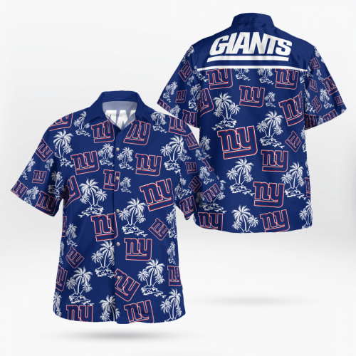 New York Giants Tropical Hawaii Shirt Gift