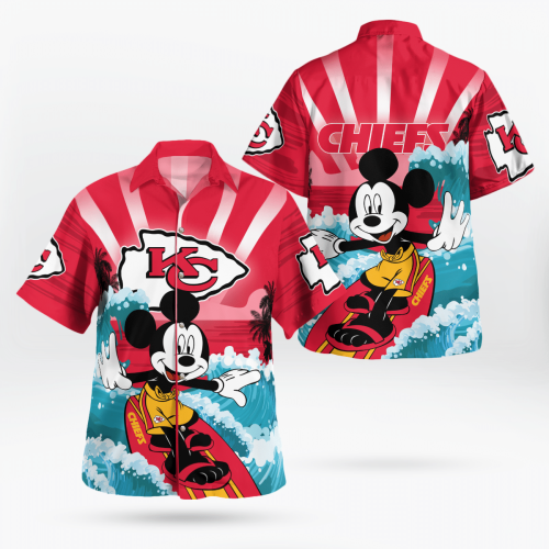 Kansas City Chiefs and Mickey Mouse Hawaii Shirt