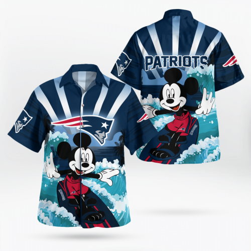 New England Patriots and Mickey Mouse Hawaii Shirt Limited Edtion
