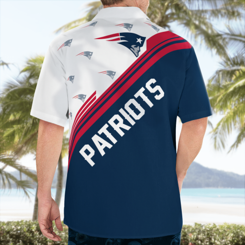 New England Patriots Standard Paradise Hawaiian Shirt
