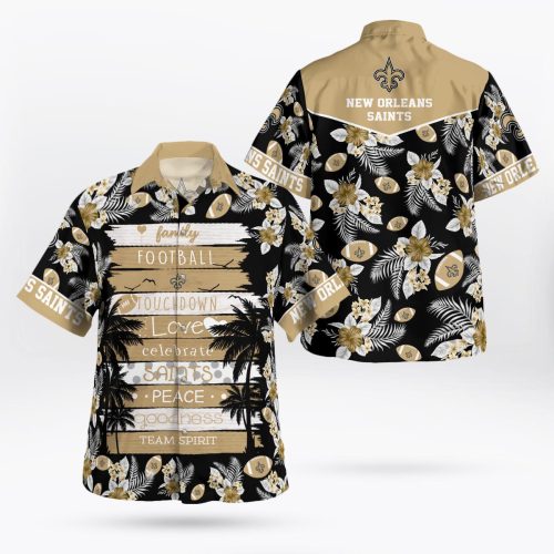 New Orleans Saints Paradise Hawaii Shirt Gift