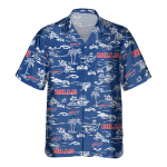 Buffalo Bills Tropical AOP Pocket Hawaiian Shirt