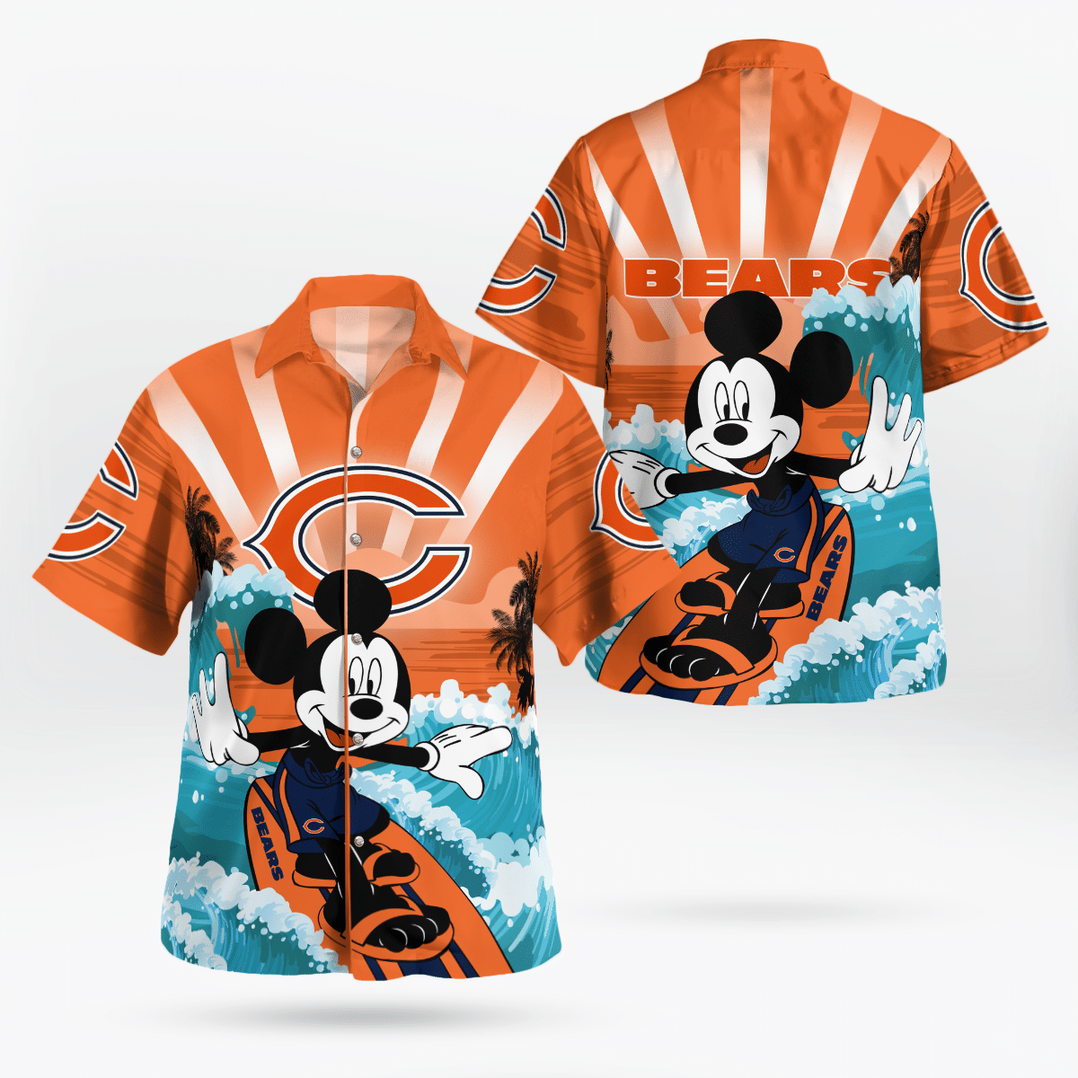 Chicago Bears and Mickey Mouse Hawaii Shirt Chicago Bears and Mickey Mouse Hawaii Shirt