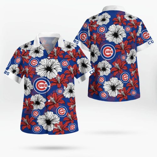 Chicago Cubs Tropical Floral Aloha Hawaiian Shirt – Official MLB Merchandise