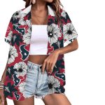 Houston Texans Flower Tropical Floral Aloha Hawaiian Shirt