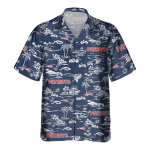 New England Patriots Tropical AOP Pocket Hawaiian Shirt