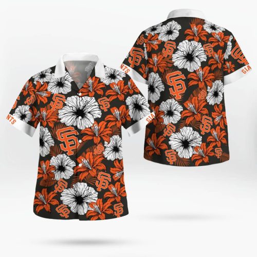 San Francisco Giants Tropical Floral Aloha Hawaiian Shirt – Official MLB Merchandise