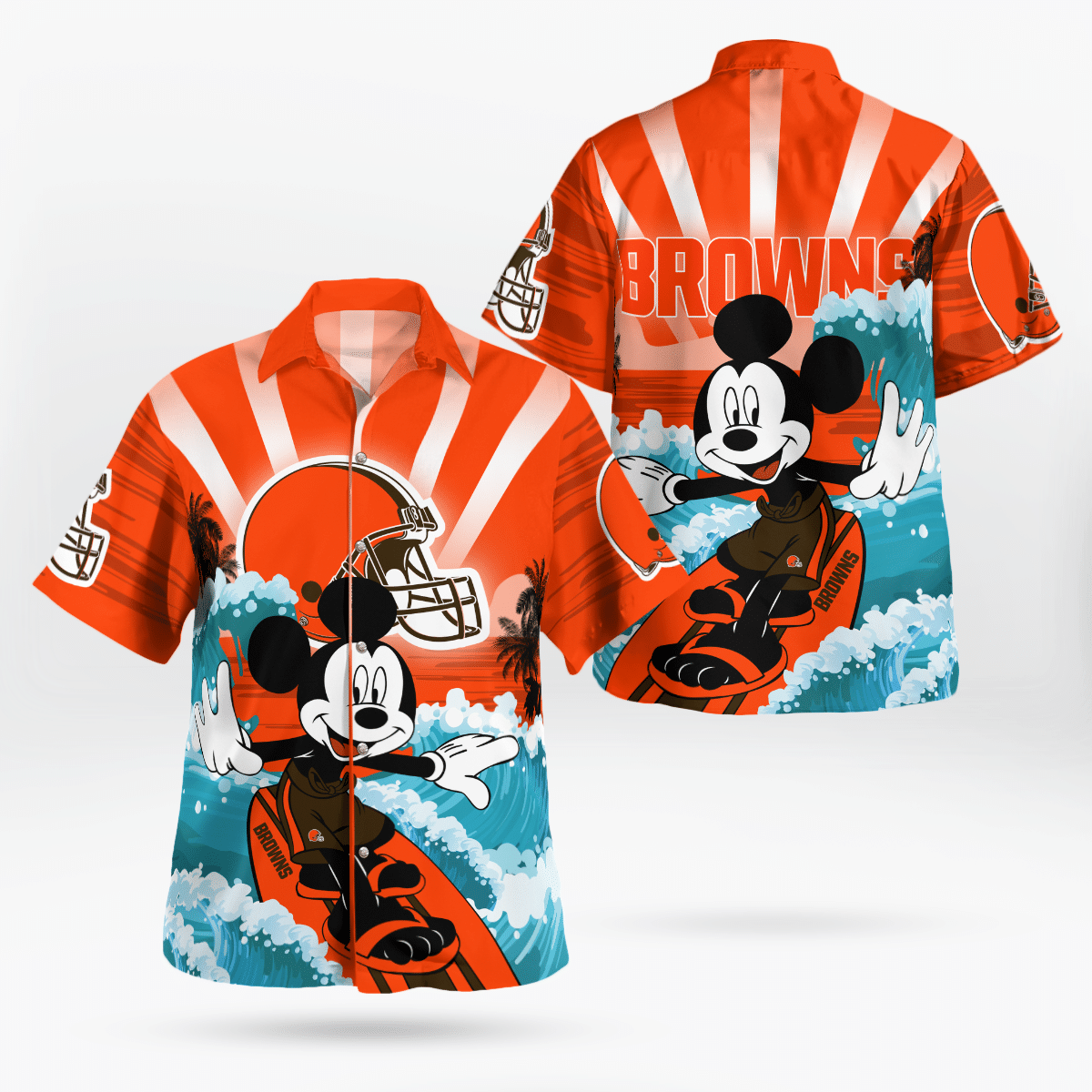 Cleveland Browns and Mickey Mouse Hawaii Shirt Limited Edtion Cleveland Browns and Mickey Mouse Hawaii Shirt Limited Edtion