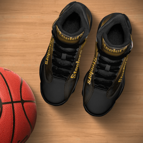 Pittsburgh Steelers Step with Pride Jordan 13 Shoes