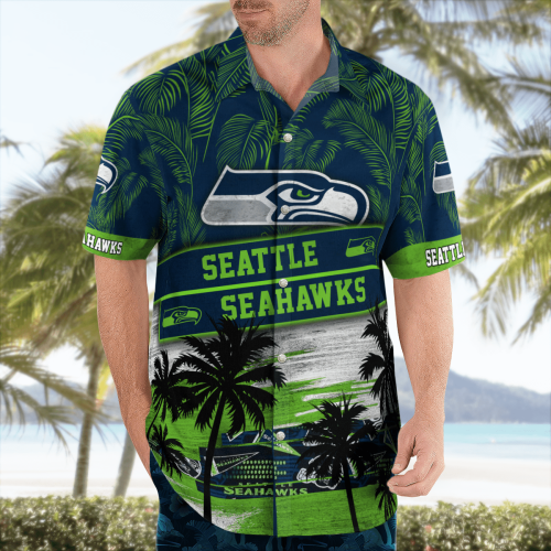 Seattle Seahawks Tropical Hawaii Shirt Gift