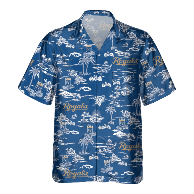 Kansas City Royals Tropical AOP Pocket Hawaiian Shirt – Official MLB Merchandise