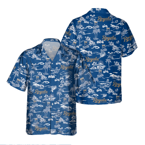 Kansas City Royals Tropical AOP Pocket Hawaiian Shirt – Official MLB Merchandise