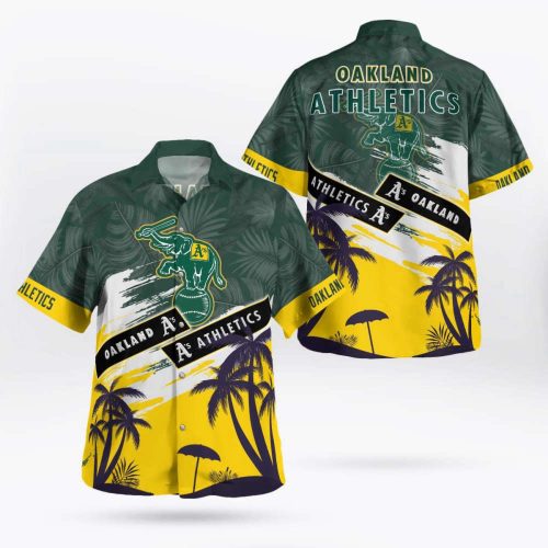 Oakland Athletics Tropical Vintage Hawaii Aloha Shirt – Men s Women s Summer Fashion