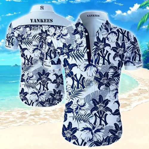 New York Yankees Baseball Floral Hawaiian Shirt – Official MLB Merchandise