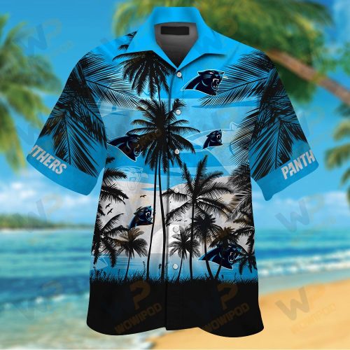 Nfl Carolina Panthers Tropical Hawaiian Shirt