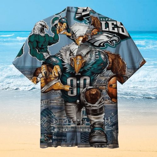 NFL Philadelphia Eagles Mascot Version Hawaiian Shirt Men & Women Aloha Shirt