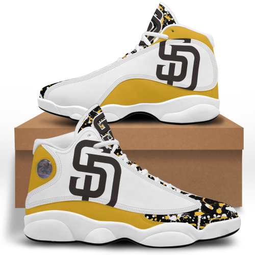 MLB San Diego Padres Air Jordan 13 Shoes V8- Unisex Shoes Gift