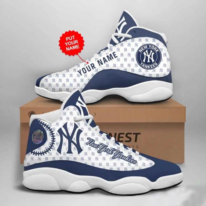 MLB New York Yankees Custom Name Air Jordan 13 Shoes V15- Unisex Shoes Gift