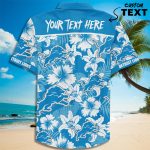 Personalized Detroit Lions Football Teams Button Up Hawaiian Shirt