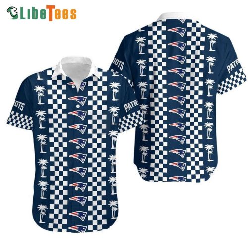 NFL New England Patriots Hawaiian Shirt Coconut Trees  Perfect Gifts For Your Loved Ones
