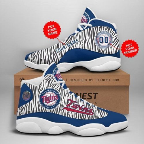 MLB Minnesota Twins Custom Name Number Air Jordan 13 Shoes V5- Unisex Shoes Gift